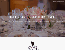 Tablet Screenshot of illusionreceptionhall.com